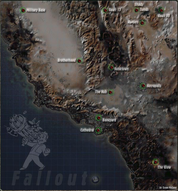 Fallout 1 Map