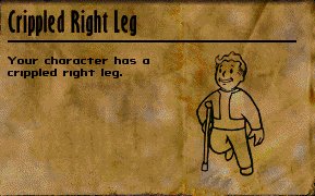 Crippled Right Leg