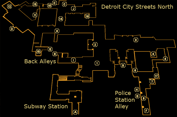 Detroit City Streets North