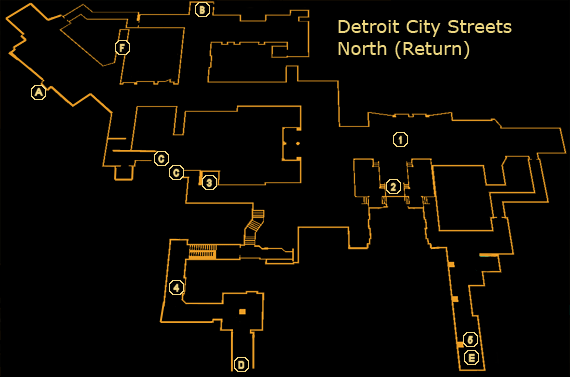 Detroit City Streets North (Return)