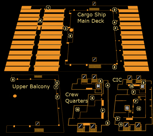 Cargo Ship Main Decks