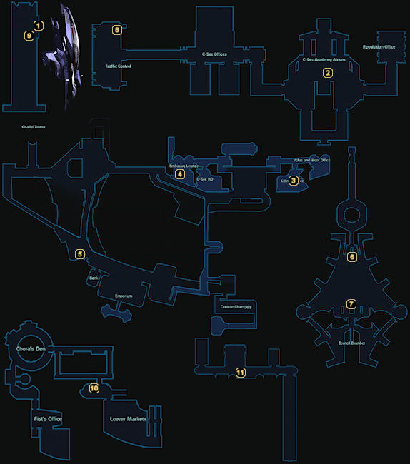 mass effect luna map